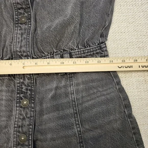 American Eagle Outfitters Womens Button-Down Denim Shirt Dress S/P NWT MSRP 79 - Picture 11 of 16